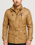 Stoneburry | Plush-lined trench coat with asymmetrical zip 0