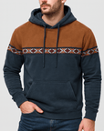 Stoneburry | Vintage inspired hoodie z wzorem na piersi i rękawach 4