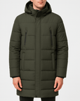 Soviska | Długa kurtka puchowa z kapturem