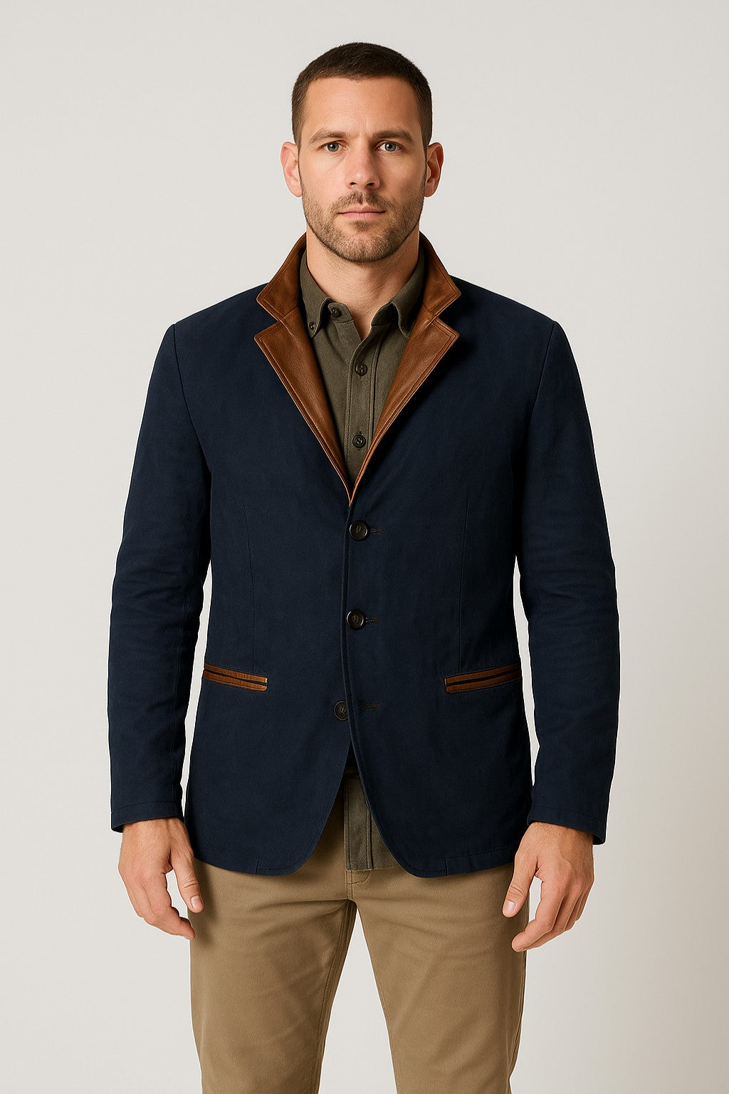 Charlie | Strukturalny krój zamszowej kurtki 1