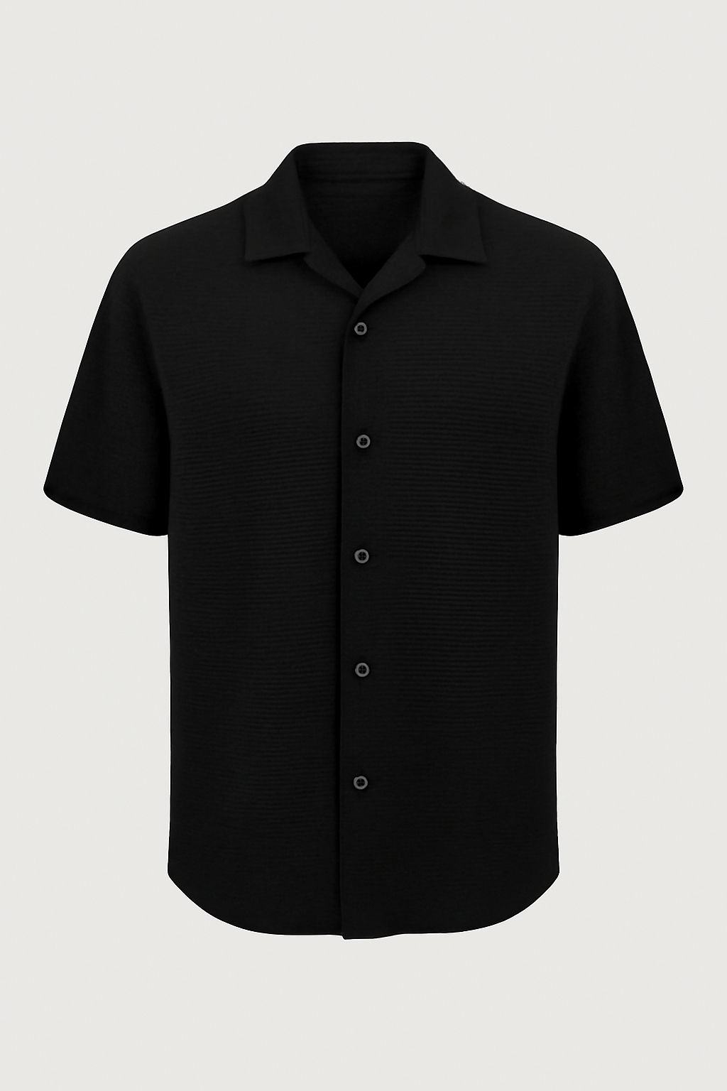 Finn | Monochromatyczna bawełniana koszula z krótkim rękawem 4