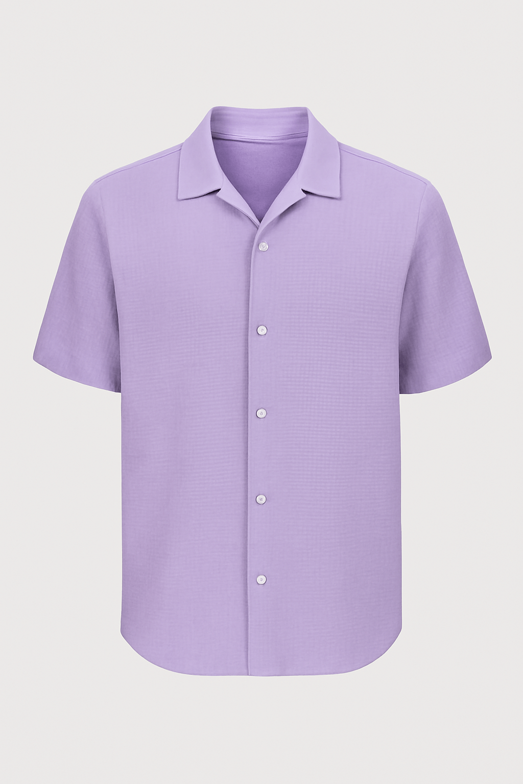 Finn | Monochromatyczna bawełniana koszula z krótkim rękawem 7