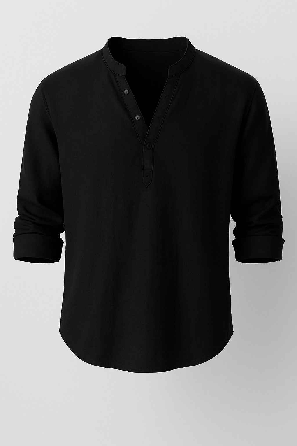 Freddie | Luźny lniana koszula z długim rękawem 4