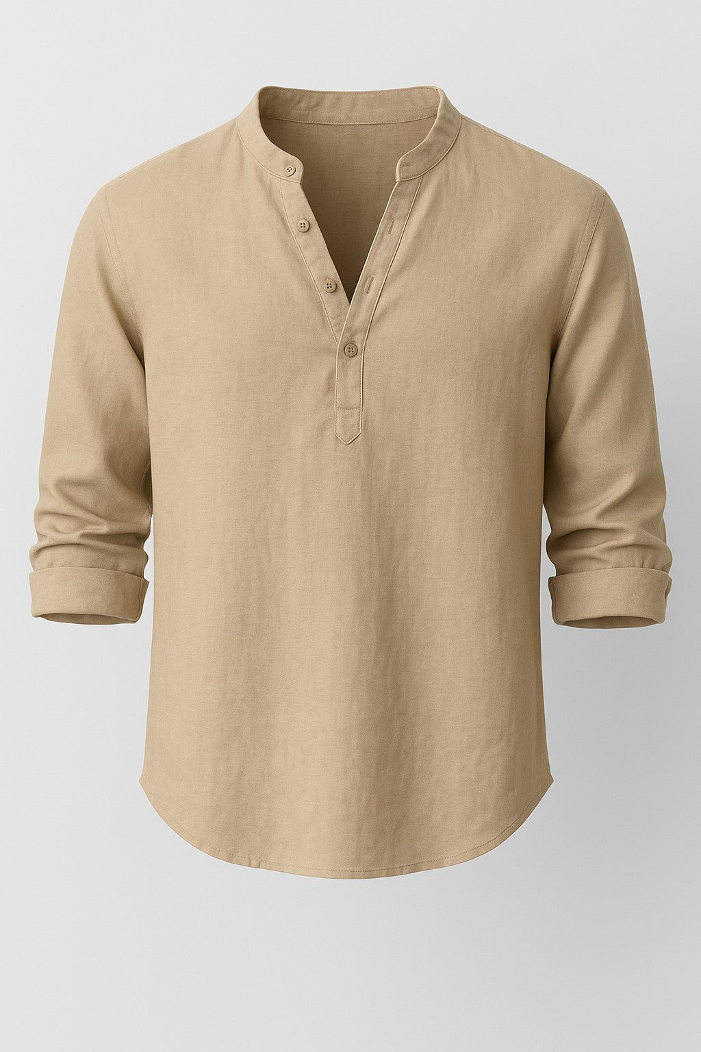 Freddie | Luźny lniana koszula z długim rękawem 5