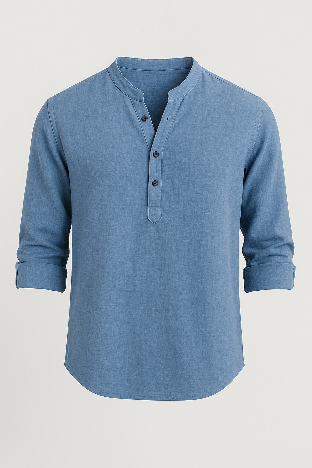 Freddie | Luźny lniana koszula z długim rękawem 6