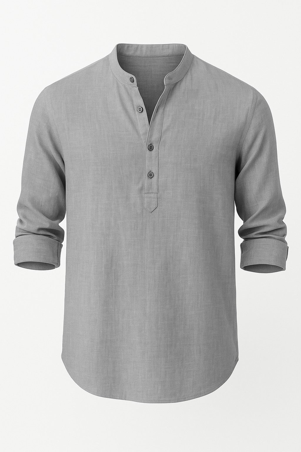 Freddie | Luźny lniana koszula z długim rękawem 7