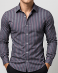 Stoneburry | Dopasowana koszula w paski 2