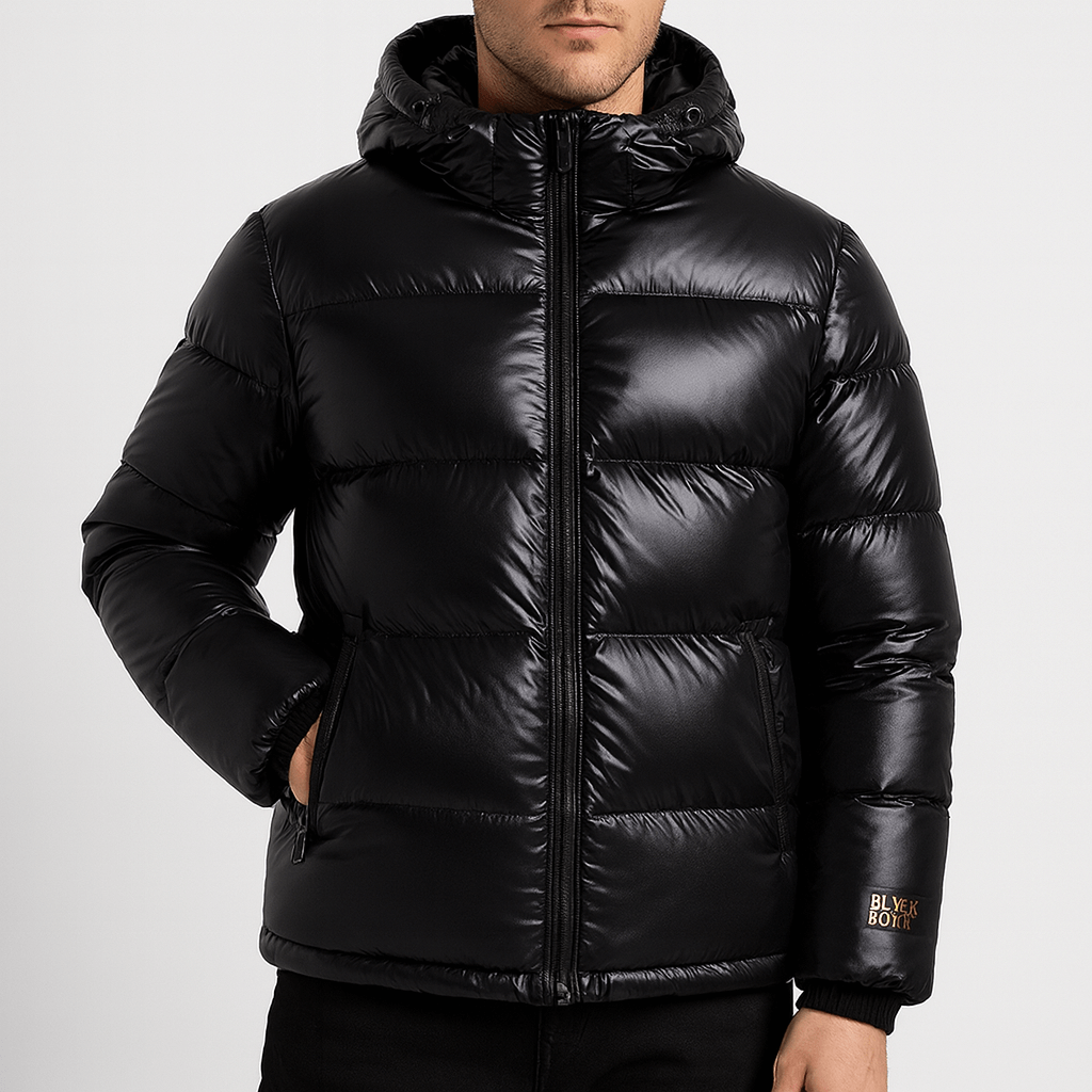 Stoneburry | Functional black winter jacket with hood 0