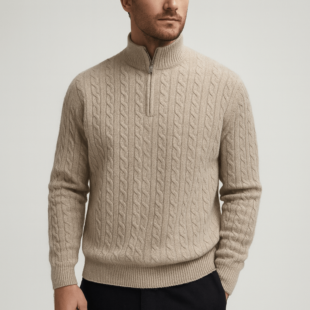 Stoneburry | Gęsta dzianina kardigan z zamkiem 0