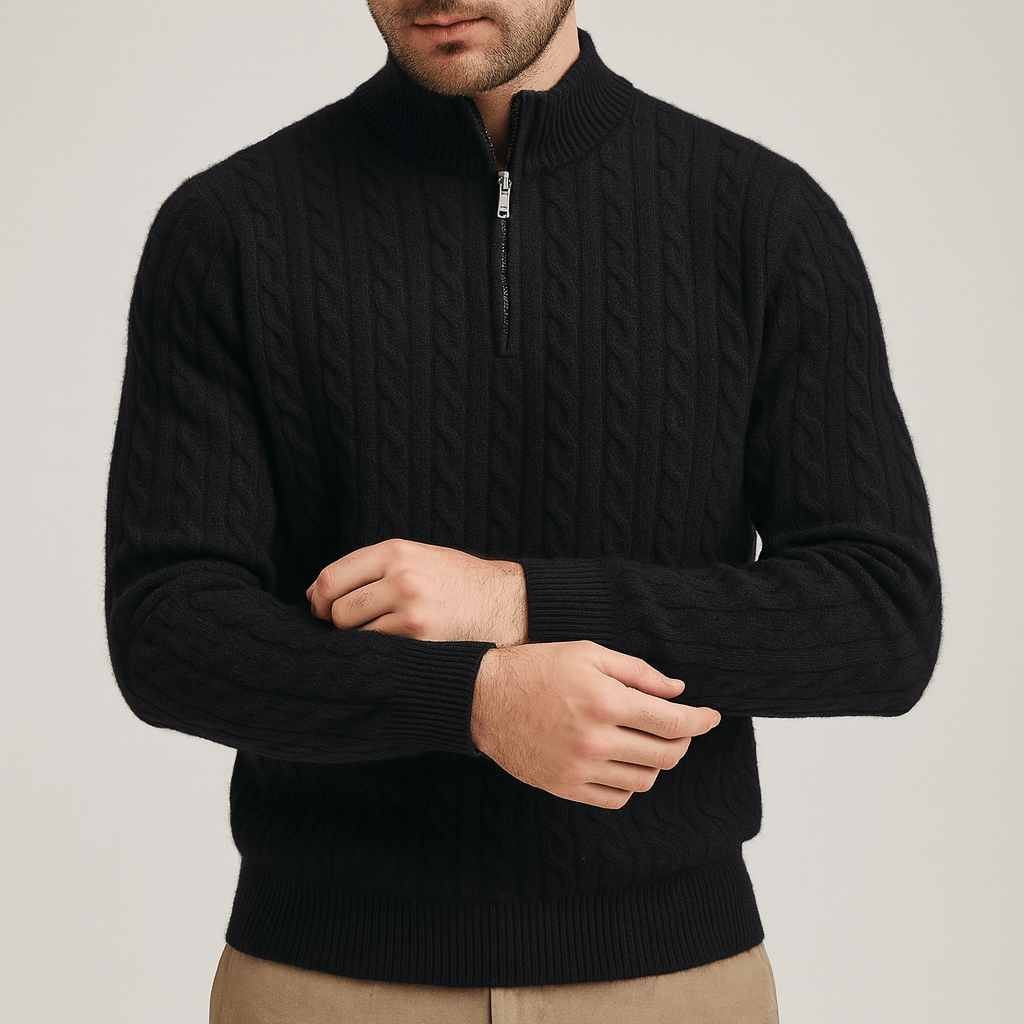 Stoneburry | Gęsta dzianina kardigan z zamkiem 3