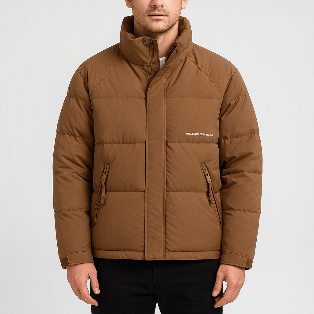 Stoneburry | Gruba puchowa kurtka z luźnym krojem 0