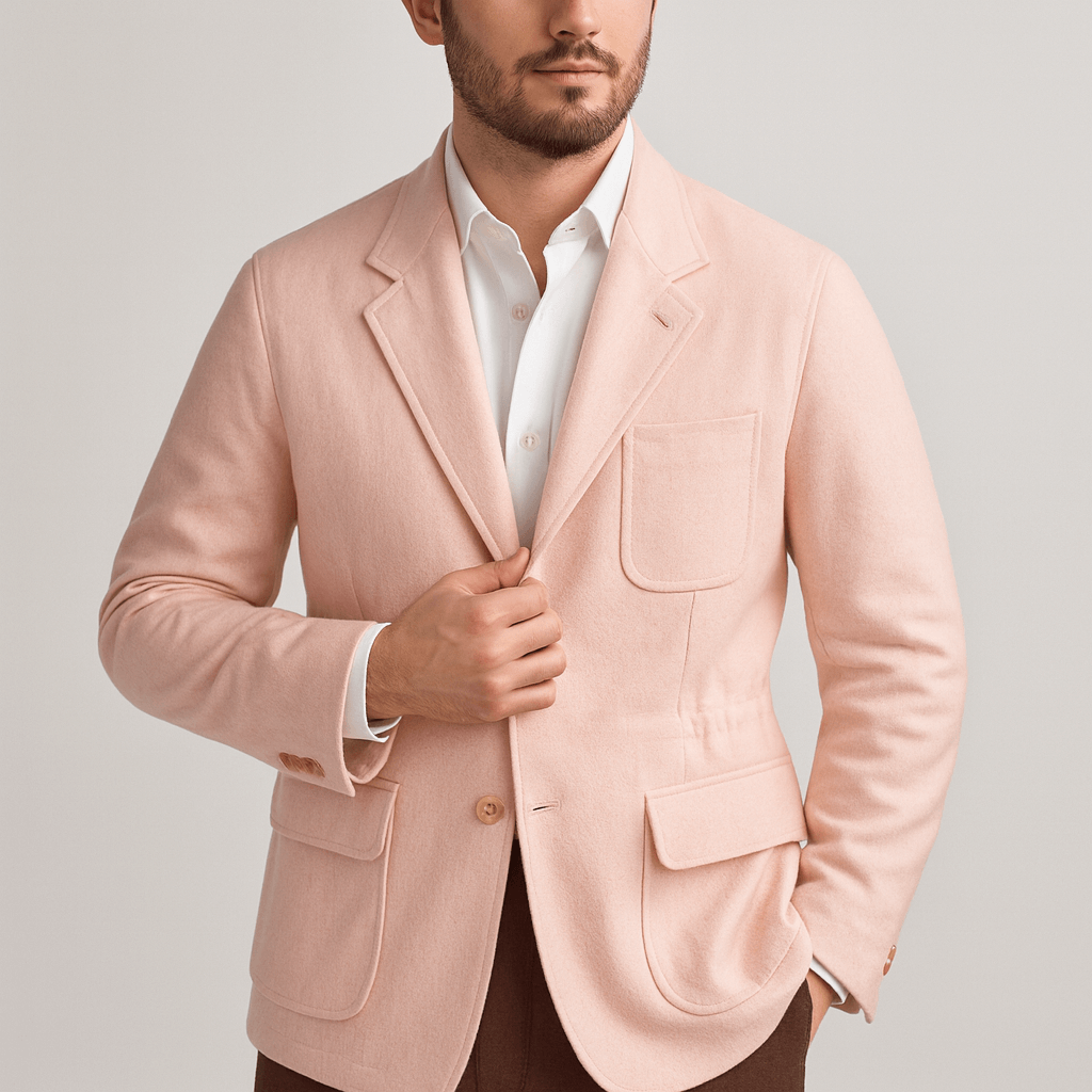 Stoneburry | Klasyczna wełniana kurtka myśliwska z regulowanym pasem 0