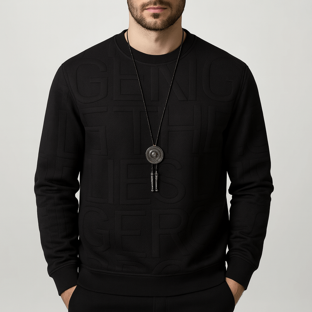 Stoneburry | Luźna bluza z okrągłym dekoltem z lekkiego poliestru 0