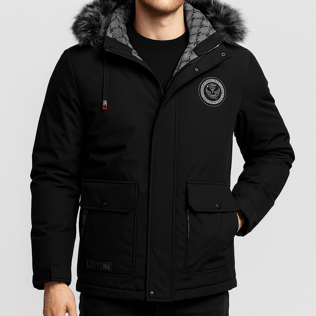 Stoneburry | Ocieplana kurtka zimowa z futrzanym kołnierzem 1