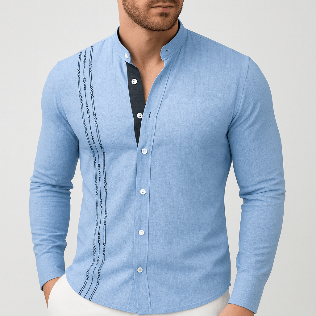 Stoneburry | Oddychająca dopasowana koszula z długim rękawem 2