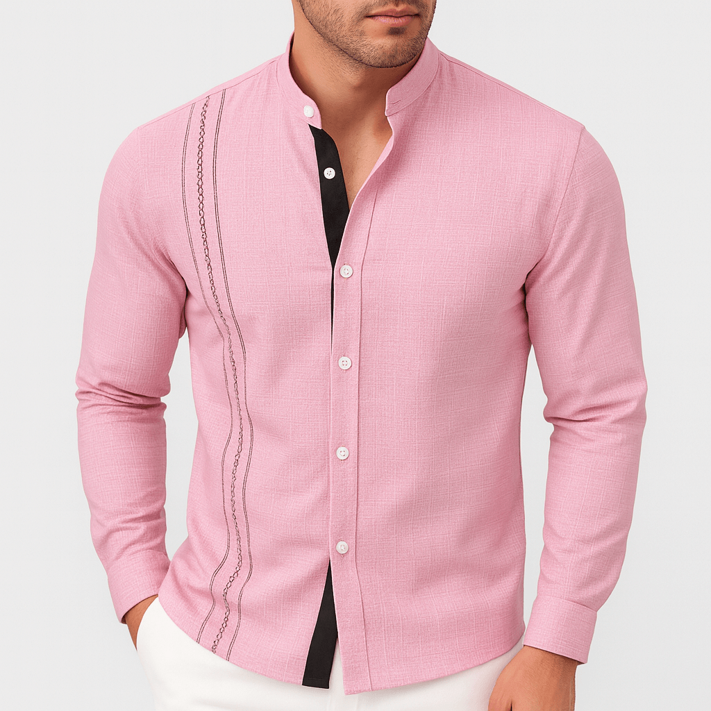 Stoneburry | Oddychająca dopasowana koszula z długim rękawem 3