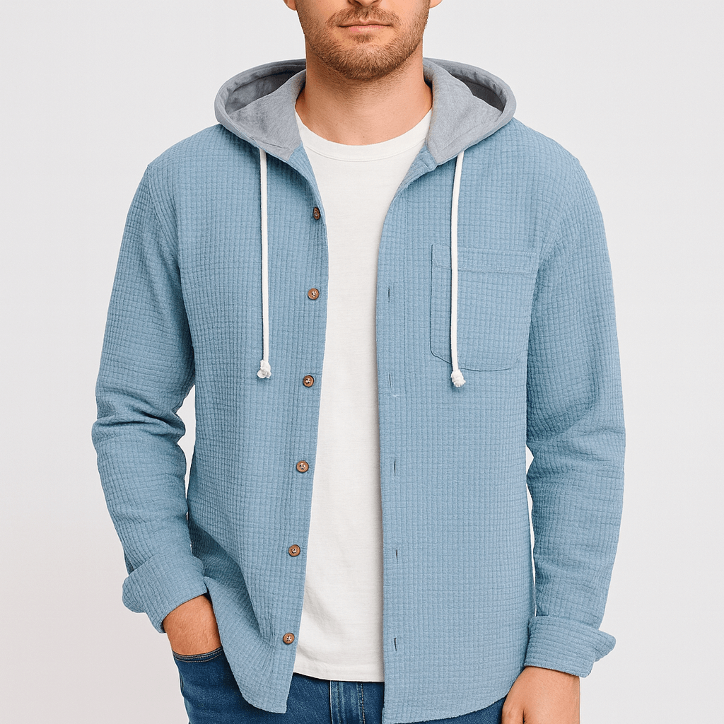 Stoneburry | Teksturowana dzianina, kaptur, swobodny krój bluza z kapturem 1