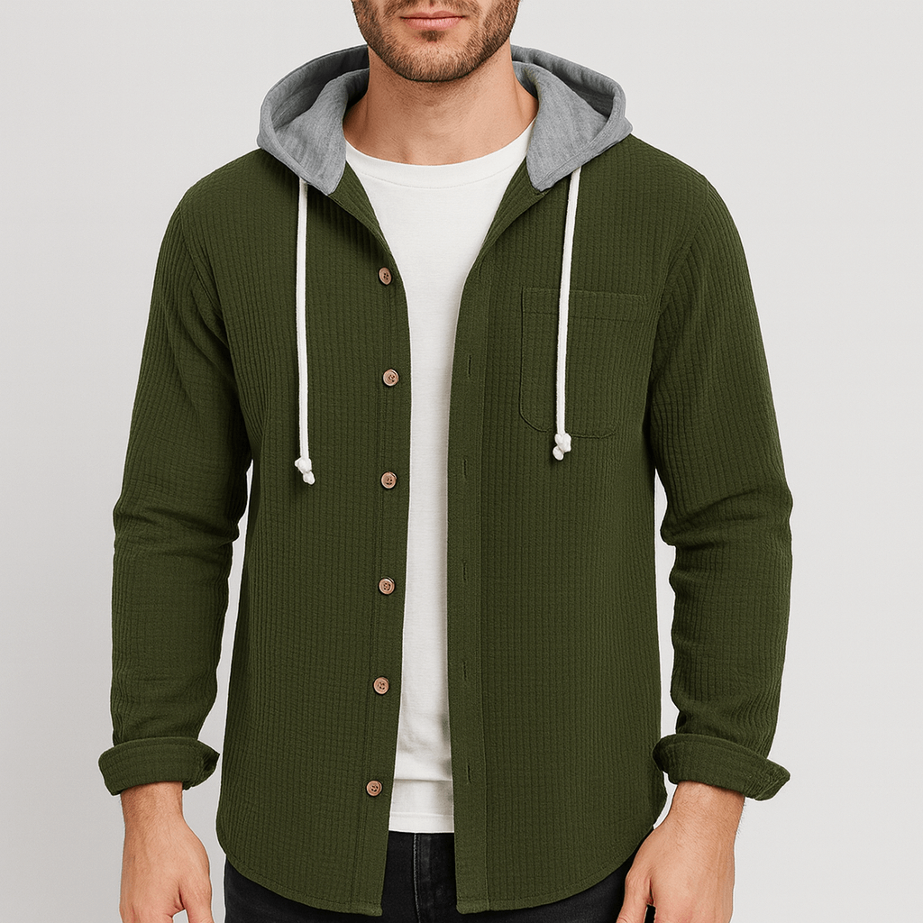 Stoneburry | Teksturowana dzianina, kaptur, swobodny krój bluza z kapturem 2