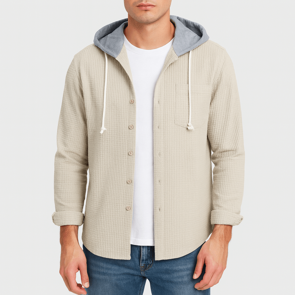 Stoneburry | Teksturowana dzianina, kaptur, swobodny krój bluza z kapturem 3