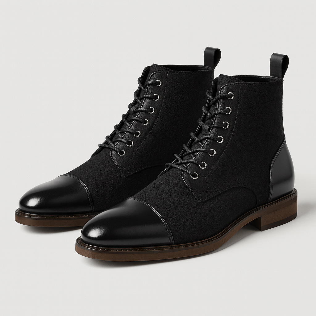 Stoneburry | Vintage ankle boots with solid sole 0