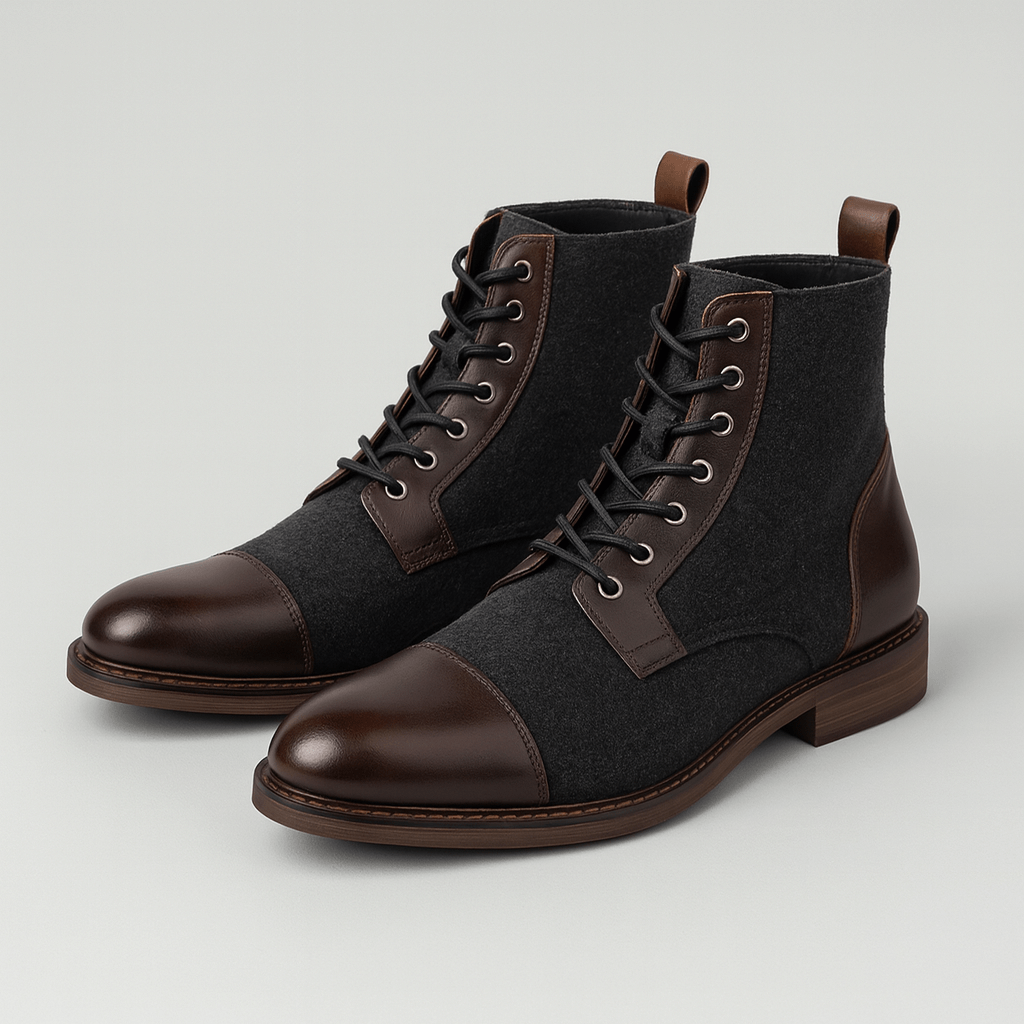 Stoneburry | Vintage ankle boots with solid sole 3