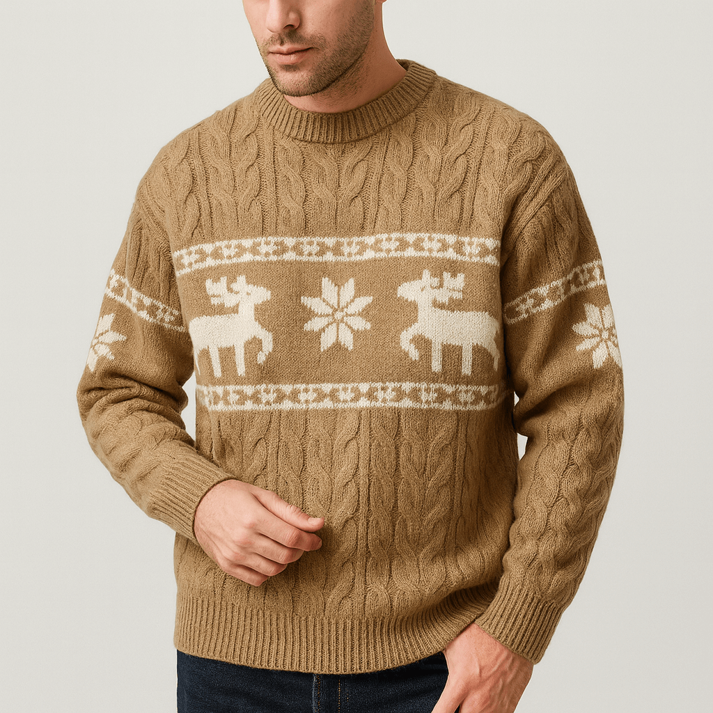 Stoneburry | Warkoczowy sweter z luźnym krojem 0