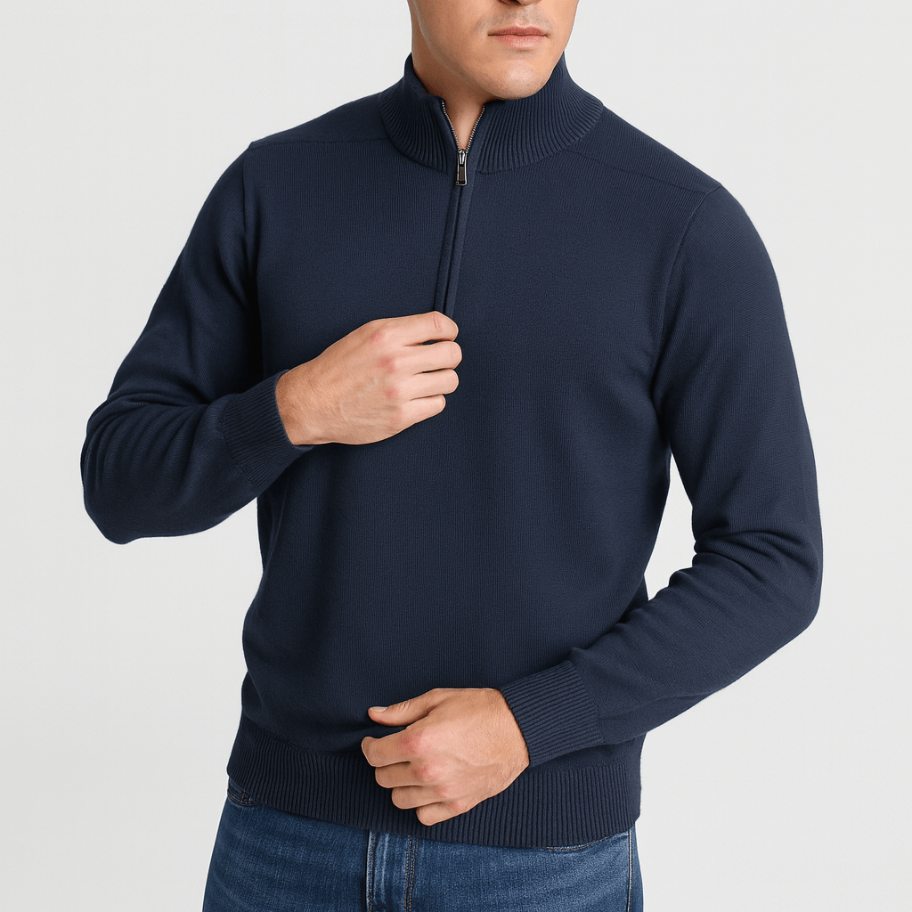 Stoneburry | Wełniany sweter z zamkiem 3