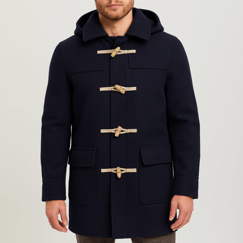 Stoneburry | Wełniany trencz z kapturem 0