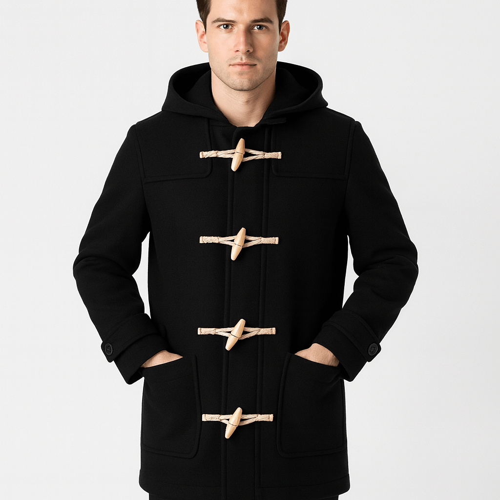 Stoneburry | Wełniany trencz z kapturem 1