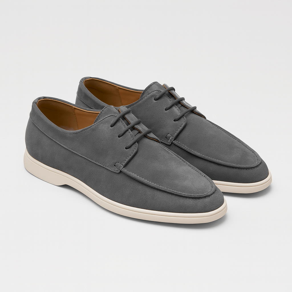 Stoneburry | Zamszowe mokasyny z elastyczną podeszwą 4