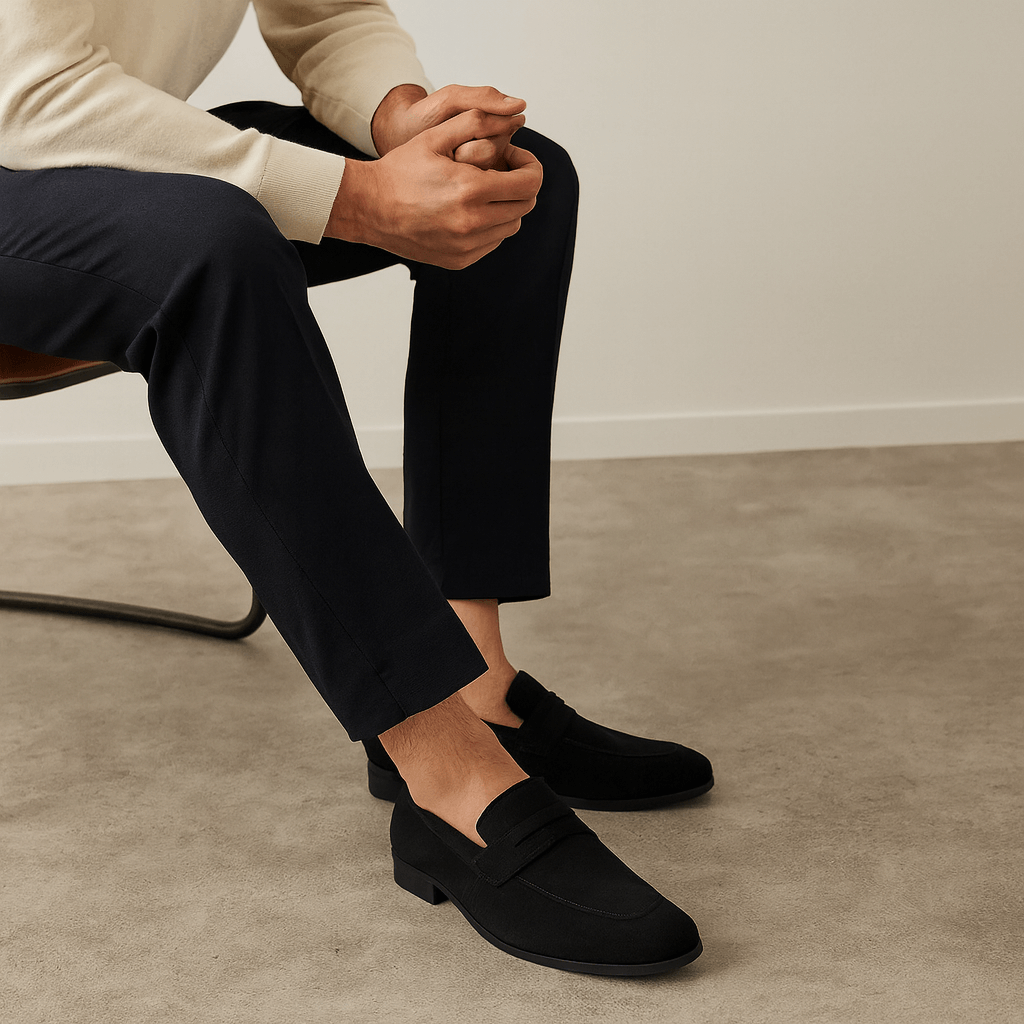 Stoneburry | Zamszowe mokasyny z klasycznym krojem 1