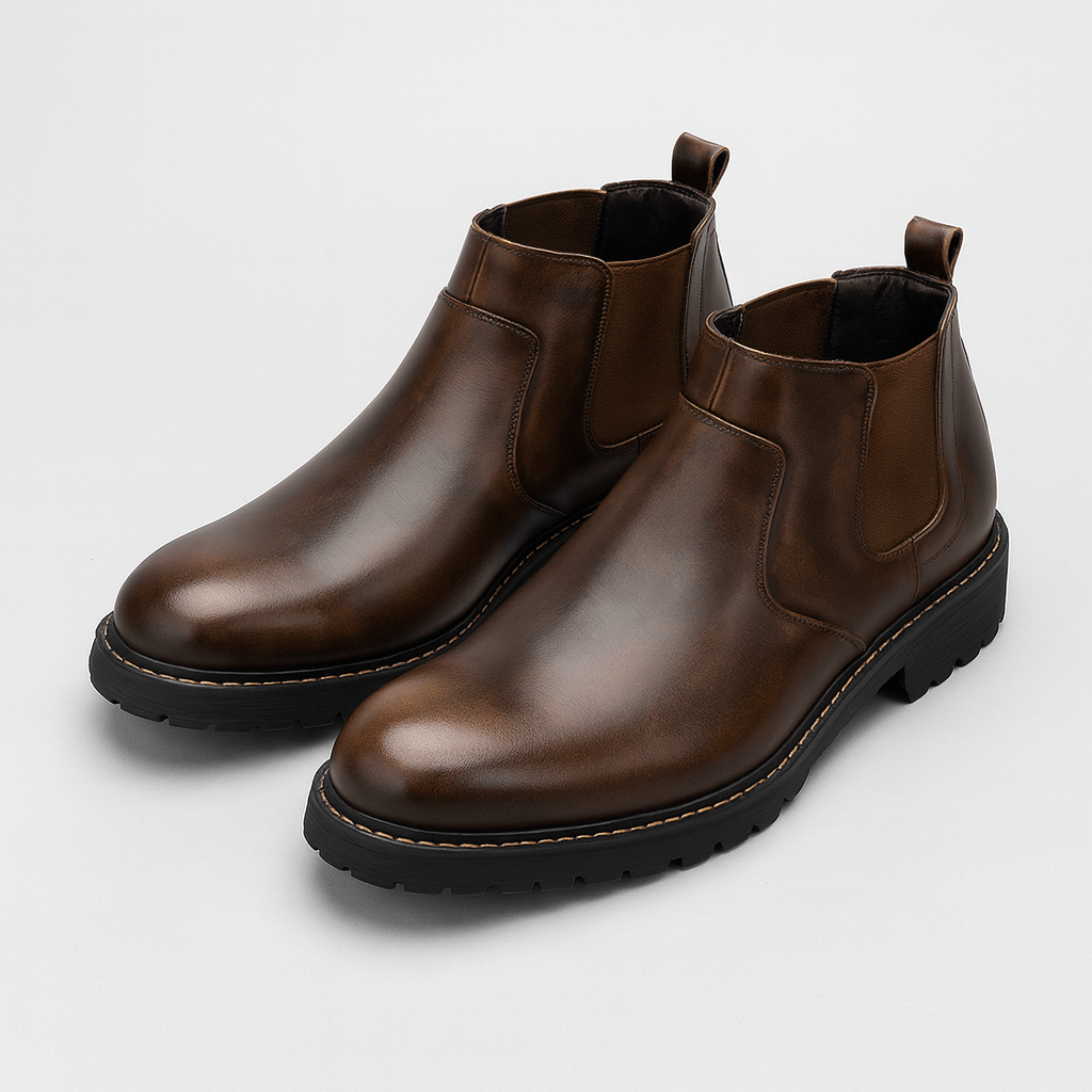 Stoneburry | Zamszowe sztyblety Chelsea z elastyczną gore 2