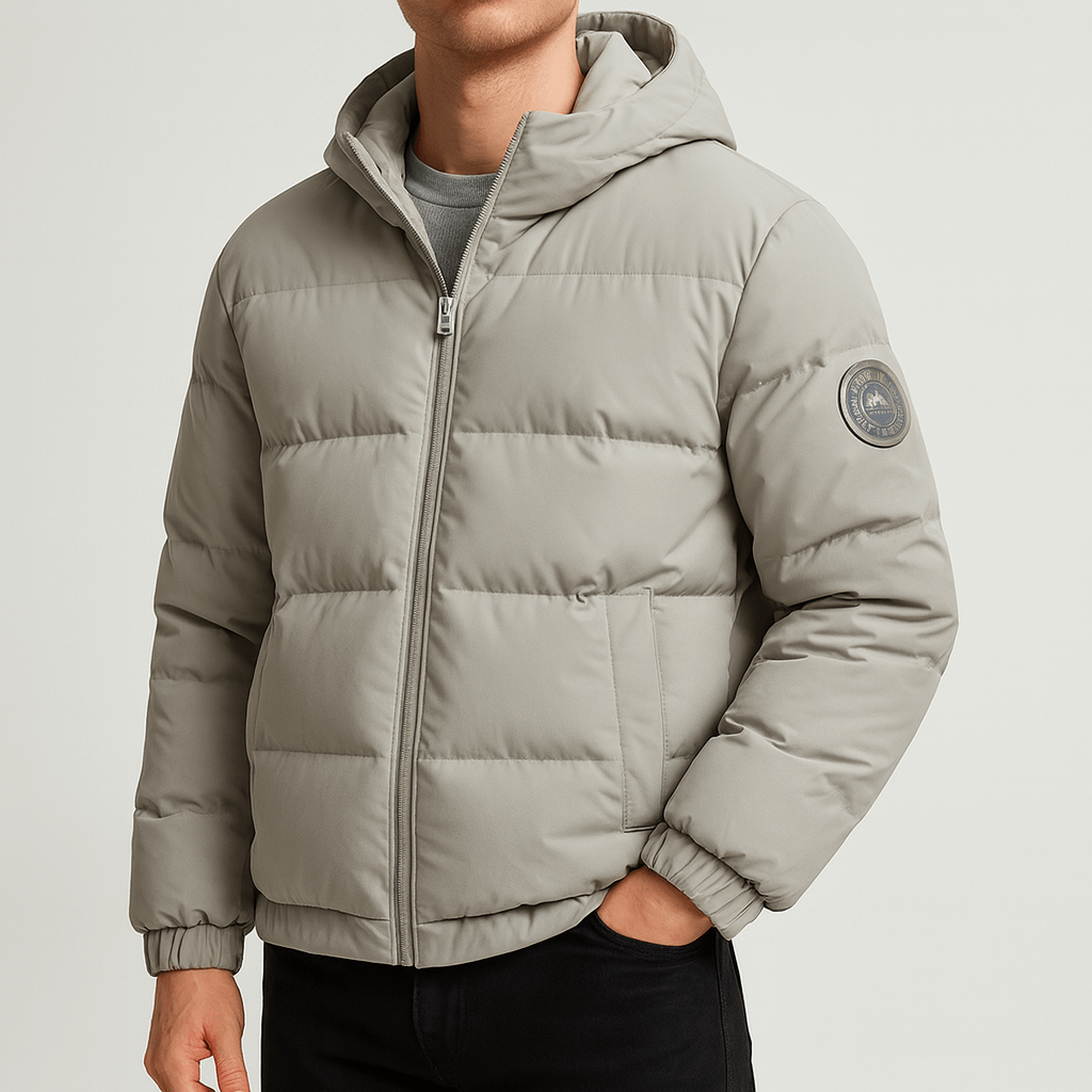 Zoviska | Lekka kurtka puchowa z regulowanym kapturem 3